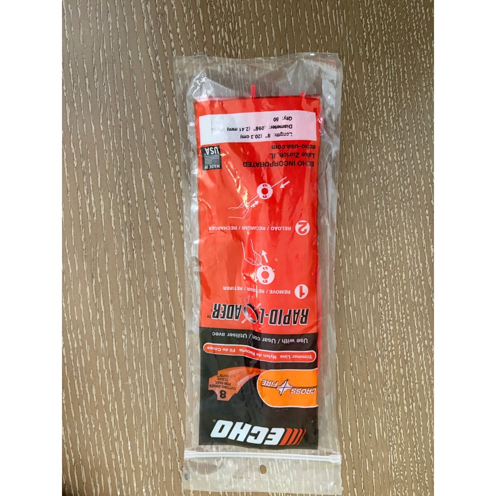 ECHO Rapid Loader 8in Pre-Cut Trimmer Line .095in Red 50 Pack Made in USA NIP
